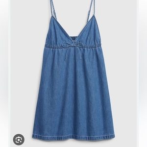 Gap 100% cotton denim mini dress